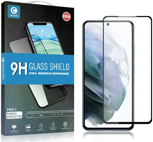 MOCOLO Samsung Galaxy S22 Plus Screen Protector Volledig Dekkend Zwart afbeelding 5