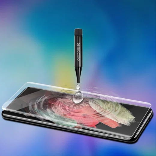 Samsung Galaxy S22 Ultra Screen Protector Tempered UV Glass 3D afbeelding 6