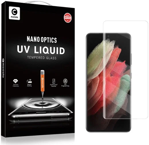 Samsung Galaxy S22 Ultra Screen Protector Tempered UV Glass 3D afbeelding 7