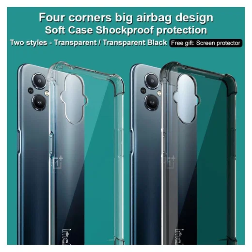 IMAK Oppo Reno 8 Lite Hoesje + Screen Protector Transparant afbeelding 4