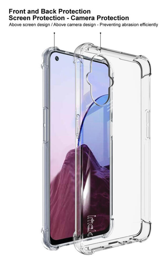 IMAK Oppo Reno 8 Lite Hoesje + Screen Protector Transparant afbeelding 12