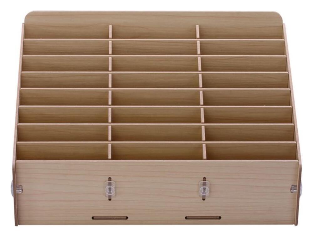 Houten Multi-functionele Telefoon Organizer 24 Vakken afbeelding 2