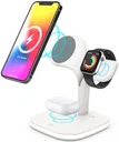 4-in-1 Station 15W Draadloze Oplader Apple iPhone/AirPods/Watch Wit