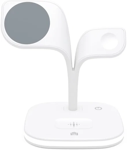 4-in-1 Station 15W Draadloze Oplader Apple iPhone/AirPods/Watch Wit afbeelding 2