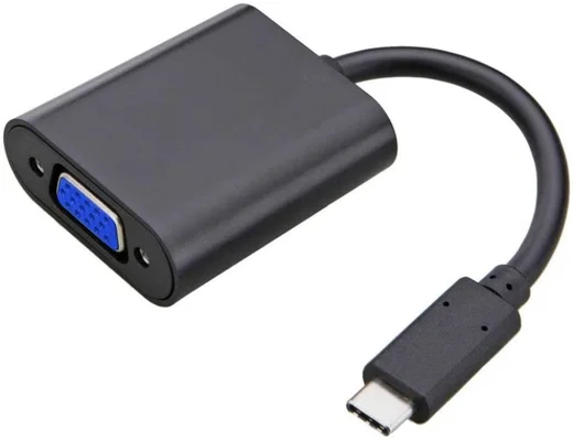 USB Type-C naar VGA Kabel Adapter Zwart afbeelding 1