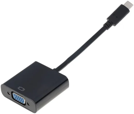 USB Type-C naar VGA Kabel Adapter Zwart afbeelding 4