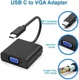USB Type-C naar VGA Kabel Adapter Zwart afbeelding 3