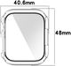 Apple Watch 7/8/9 45MM Hoesje met Tempered Glass - TPU - Zwart/Transparant afbeelding 8