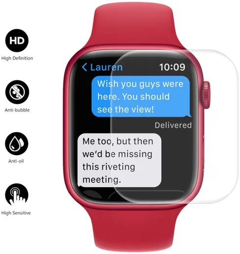 Apple Watch 7 / 8 / 9 41MM Hoesje (Flexibel TPU) + Screen Protector - Groen afbeelding 6