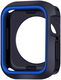 Apple Watch Series 7/8/9 45MM Case - Schokbestendig - Siliconen - Zwart Blauw afbeelding 2