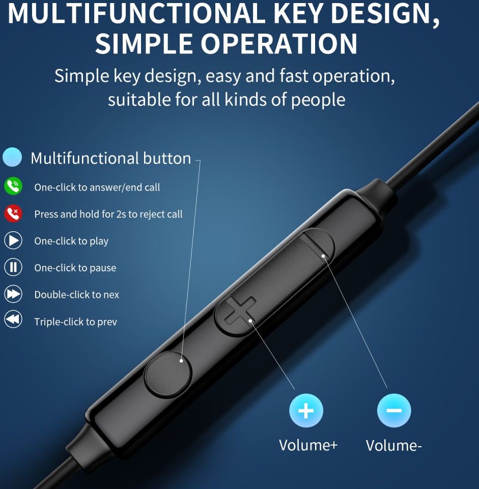 JOYROOM JR-EC04 Type-C In-Ear Headphone Zwart afbeelding 7