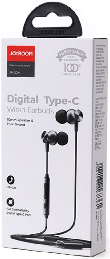 JOYROOM JR-EC04 Type-C In-Ear Headphone Zwart afbeelding 8
