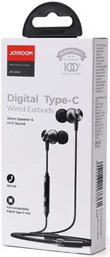 JOYROOM JR-EC04 Type-C In-Ear Headphone Zwart afbeelding 8