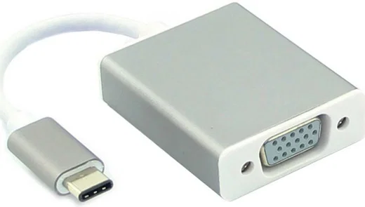 USB Type-C naar VGA Kabel Adapter Zilver afbeelding 1