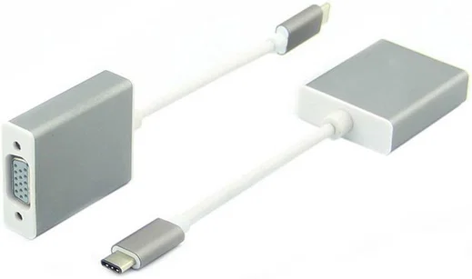 USB Type-C naar VGA Kabel Adapter Zilver afbeelding 2