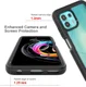 Motorola Edge 20 Lite Hoesje Volledig Schokbestendig Cover Zwart afbeelding 4