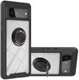 Google Pixel 6 Hoesje Schokbestendig Kickstand Back Cover Zwart afbeelding 1