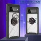 Google Pixel 6 Hoesje Schokbestendig Kickstand Back Cover Zwart afbeelding 4