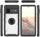 Google Pixel 6 Pro Hoesje Schokbestendig Kickstand Back Cover Zwart afbeelding 3