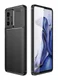 Xiaomi Mi 11T / 11T Pro Hoesje Siliconen Carbon TPU Back Cover Zwart afbeelding 2