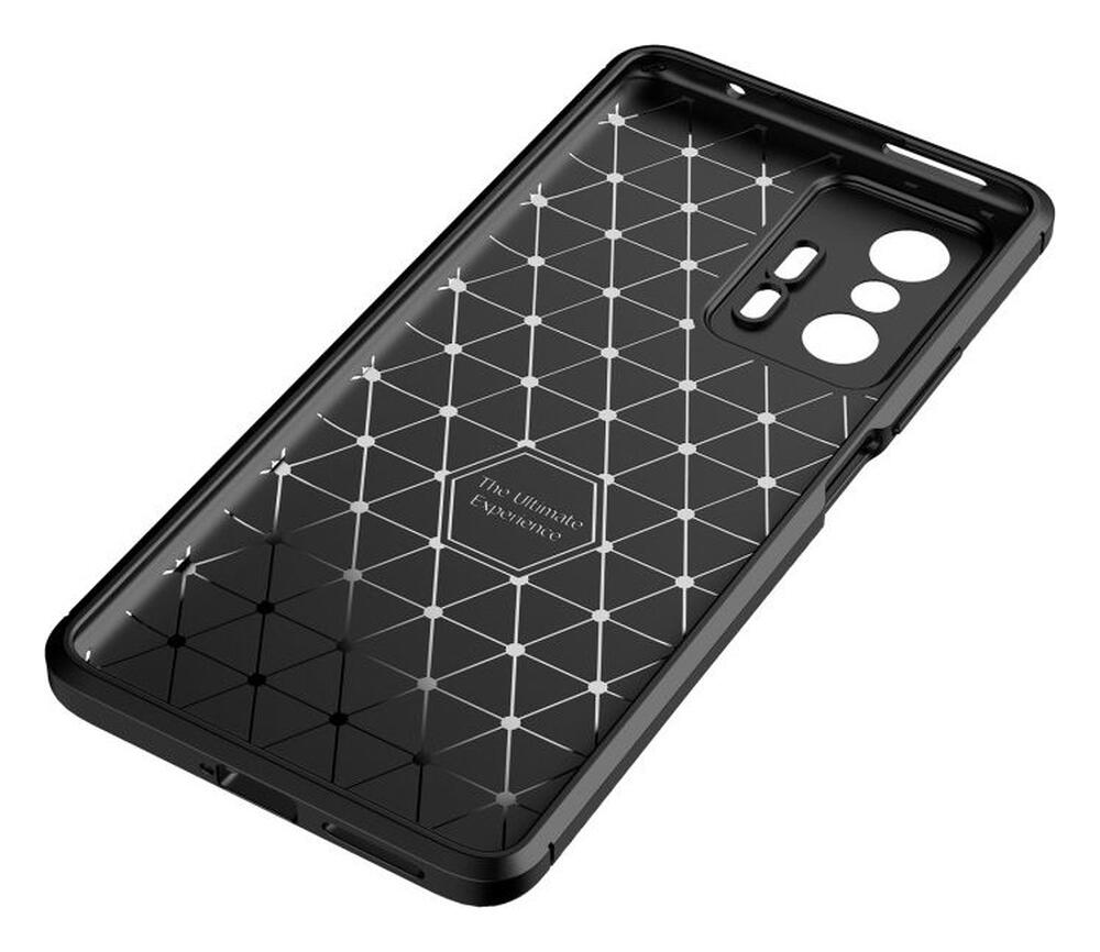 Xiaomi Mi 11T / 11T Pro Hoesje Siliconen Carbon TPU Back Cover Zwart afbeelding 5