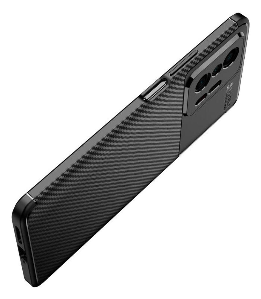 Xiaomi Mi 11T / 11T Pro Hoesje Siliconen Carbon TPU Back Cover Zwart afbeelding 6