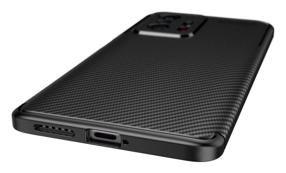 Xiaomi Mi 11T / 11T Pro Hoesje Siliconen Carbon TPU Back Cover Zwart afbeelding 7