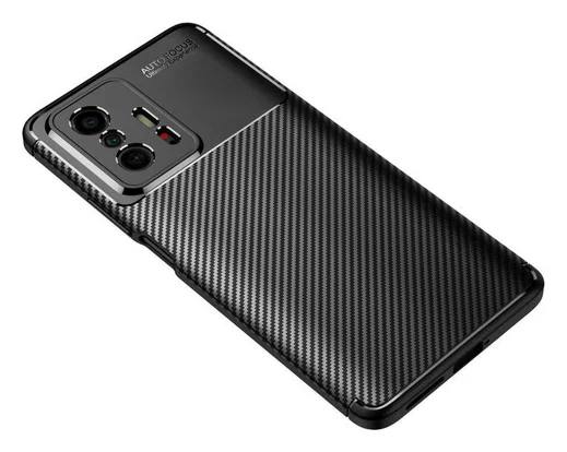 Xiaomi Mi 11T / 11T Pro Hoesje Siliconen Carbon TPU Back Cover Zwart afbeelding 8