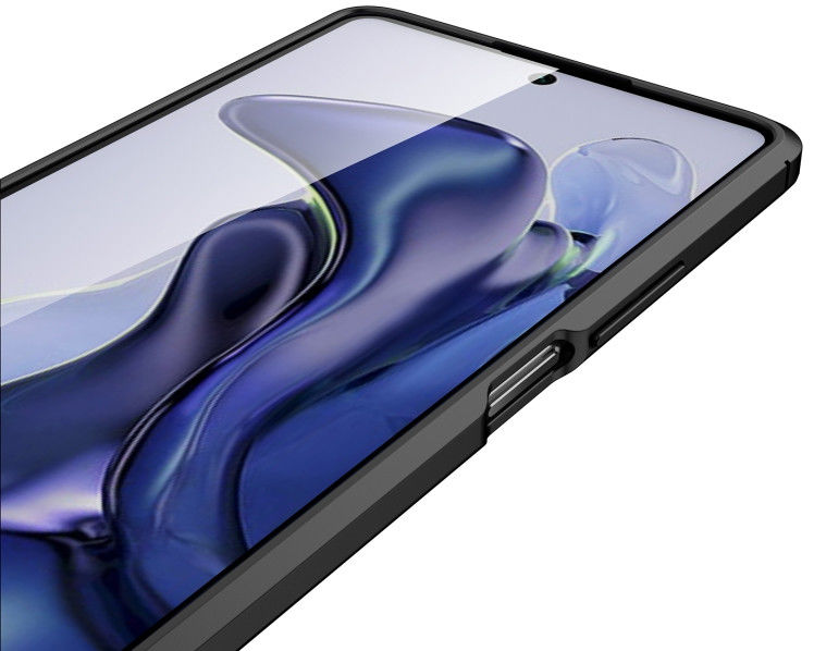 Xiaomi Mi 11T / Mi 11T Pro Hoesje TPU Back Cover Kunstleer Zwart afbeelding 3