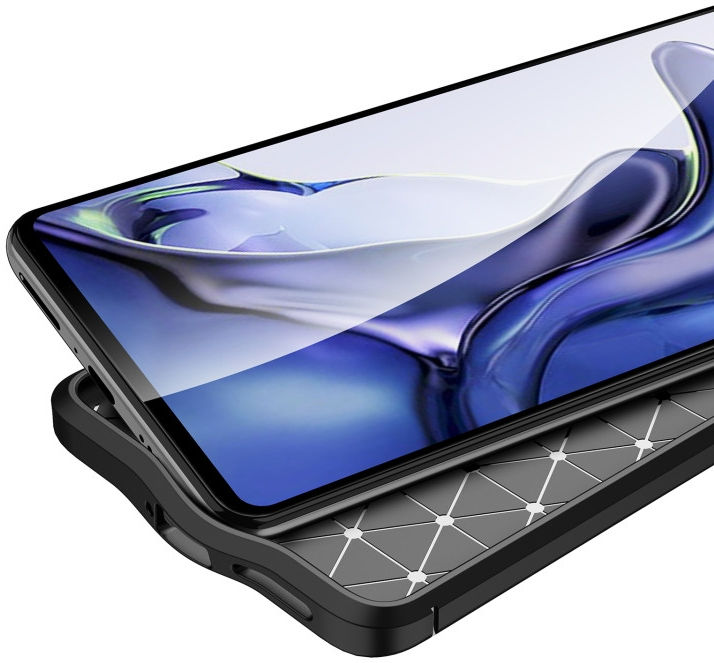 Xiaomi Mi 11T / Mi 11T Pro Hoesje TPU Back Cover Kunstleer Zwart afbeelding 5