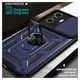 Xiaomi Mi 11T / 11T Pro Hoesje Camera Slider en Kickstand Ring Blauw afbeelding 4