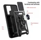 Samsung Galaxy S22 Ultra Hoesje Camera Slider en Kickstand Ring Zwart afbeelding 6