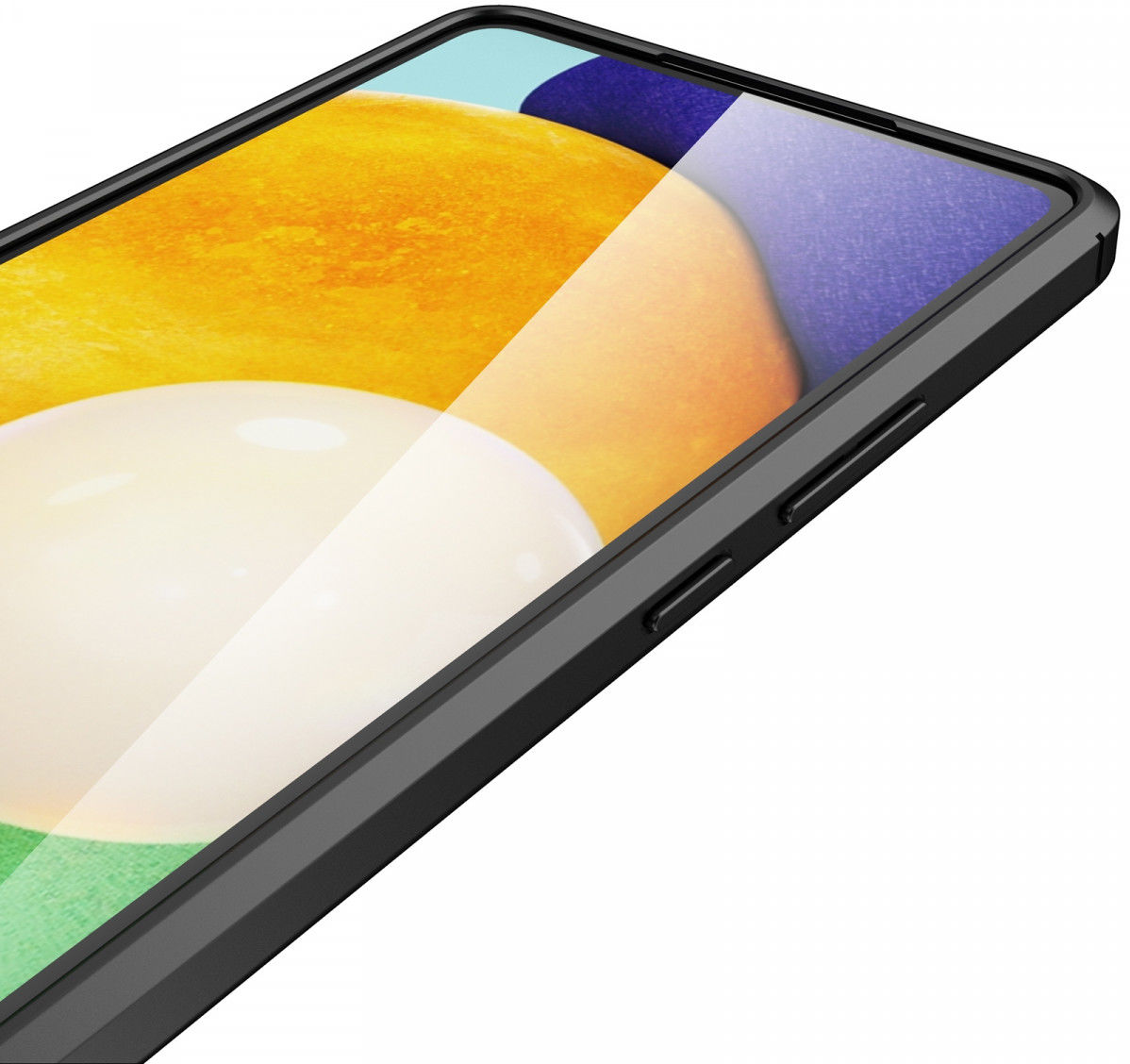 Samsung Galaxy A33 Hoesje Back Cover met Kunstleer Textuur Blauw afbeelding 7