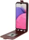 Samsung Galaxy A33 Hoesje Verticale Flip Wallet Case Bruin afbeelding 1