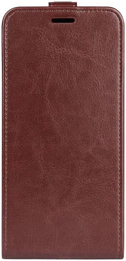 Samsung Galaxy A33 Hoesje Verticale Flip Wallet Case Bruin afbeelding 2