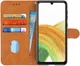 Samsung Galaxy A33 Hoesje Portemonnee Wallet Book Case Bruin afbeelding 1