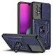 Samsung Galaxy A33 Hoesje met Camera Slider en Kickstand Ring Blauw afbeelding 1