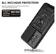 Samsung Galaxy A33 Hoesje met Camera Slider en Kickstand Ring Blauw afbeelding 2