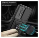 Samsung Galaxy A33 Hoesje met Camera Slider en Kickstand Ring Blauw afbeelding 6