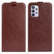 Samsung Galaxy A53 Hoesje Verticale Flip Wallet Case Bruin afbeelding 2