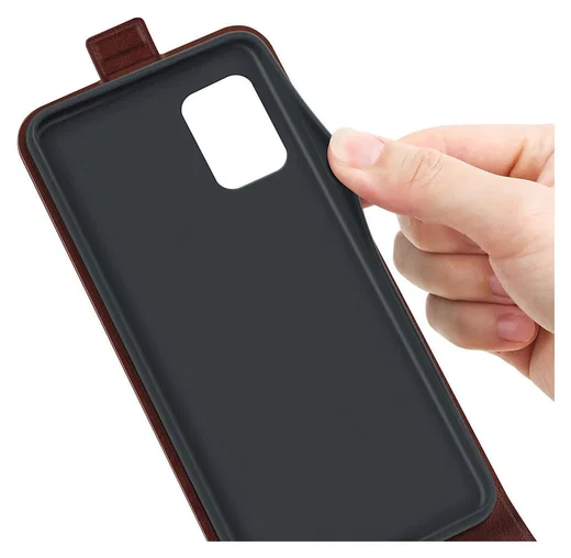 Samsung Galaxy A53 Hoesje Verticale Flip Wallet Case Bruin afbeelding 4