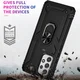 Samsung Galaxy A53 Hybride Hoesje met Kickstand Ring Zwart afbeelding 4