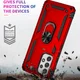 Samsung Galaxy A53 Hybride Hoesje met Kickstand Ring Rood afbeelding 4