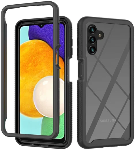 Samsung Galaxy A13 5G/A04s Hoesje Volledig Schokbestendig Cover Zwart afbeelding 1