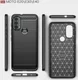 Motorola Moto E20 / E30 / E40 Hoesje Geborsteld TPU Back Cover Blauw afbeelding 5