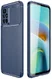 Xiaomi Redmi 10 Hoesje Siliconen Carbon TPU Back Cover Blauw afbeelding 1