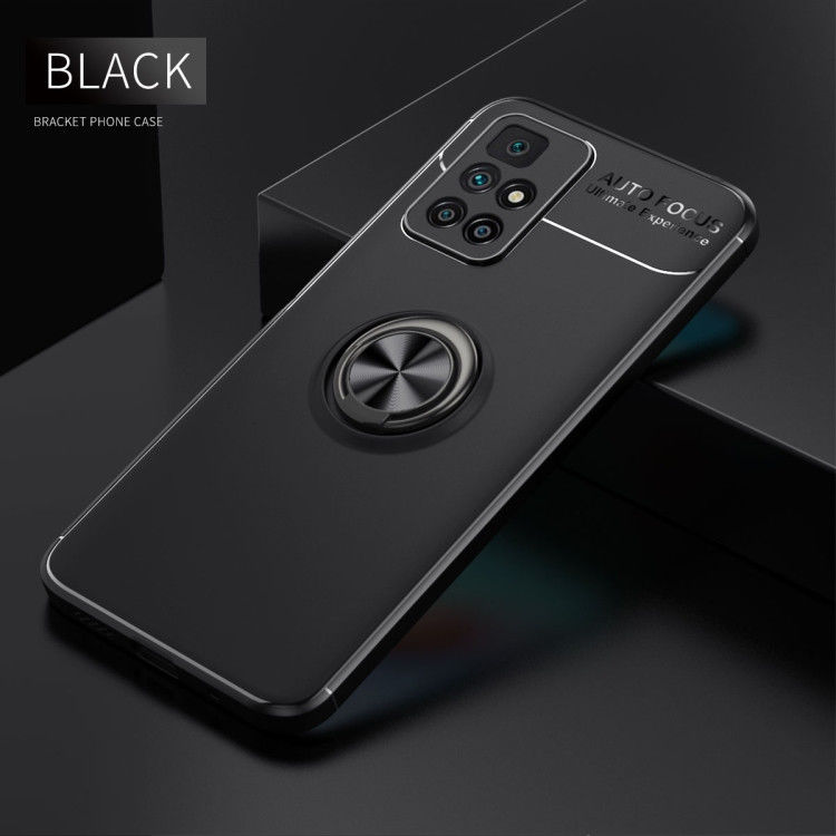 Xiaomi Redmi 10 Hoesje met Magnetische Kickstand Ring Zwart afbeelding 7
