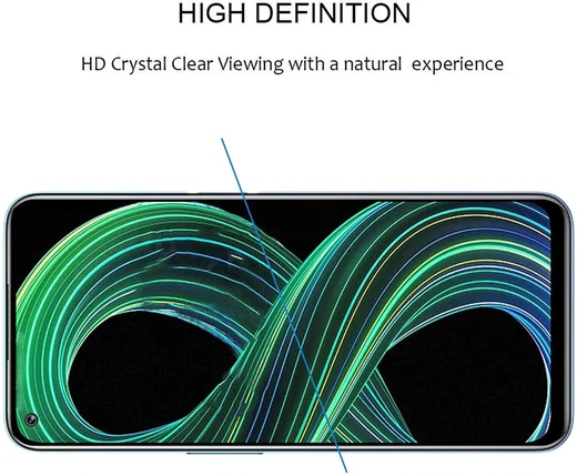 Realme 8 5G Screenprotector Tempered Glass Volledig Dekkend afbeelding 4