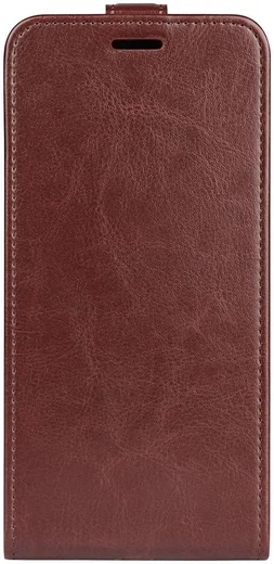 Motorola Moto G31 / G41 Hoesje Verticale Flip Wallet Case Bruin afbeelding 3