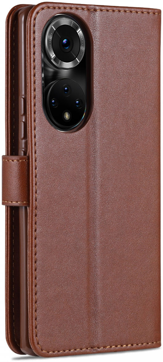 AZNS Honor 50 Hoesje Portemonnee Book Case Kunstleer Bruin afbeelding 3